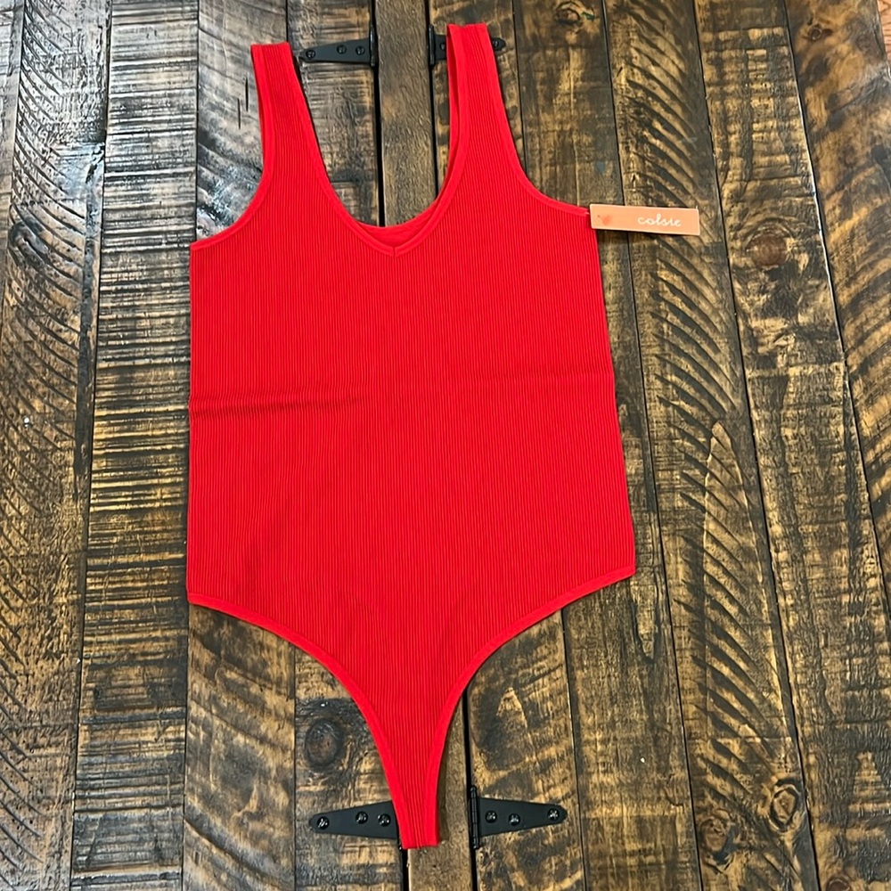 Red Seemless bodysuit by Colsie size 1X